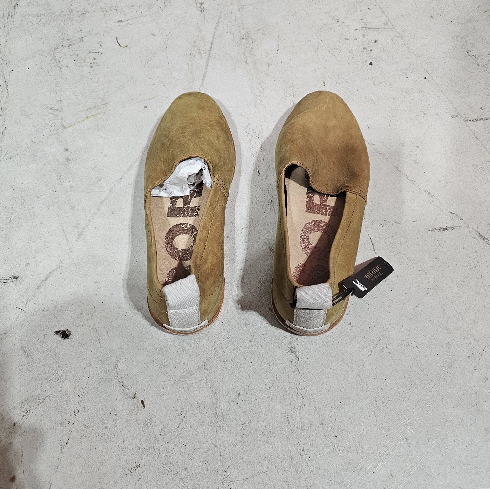 Sorel Tan Suede Slip-On Shoes